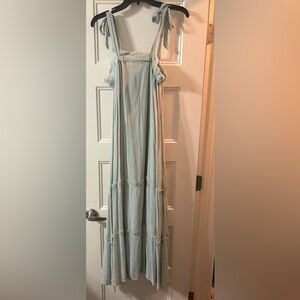 Blu Pepper Light green Maxi Dress